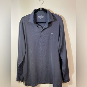 Vineyard Vines Navy Long Sleeve Polo